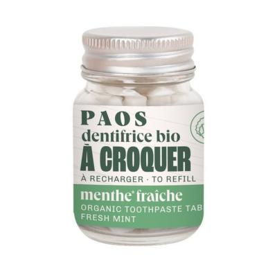 Dentifrice à croquer BIO Menthe Fraiche Paos