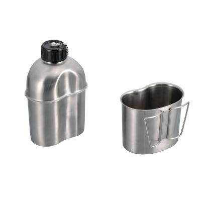 Stainless Steel Canteen - Gourde + Quart en inox