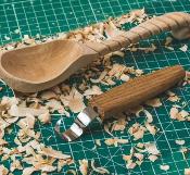 Croche en chêne pour Droitier SK1 Oak - 25 mm Spoon Knife